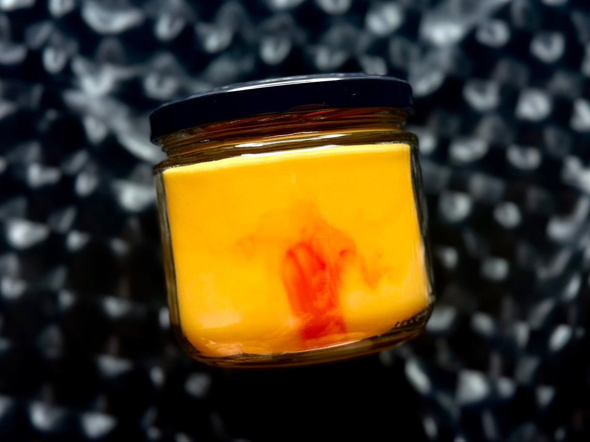 Fireheart - Throne of Glass Candle - golden wax with flame swirl