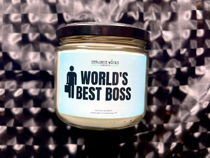 World's Best Boss Candle