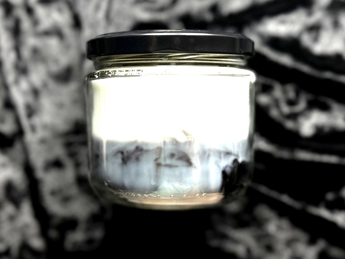 The Black Parade My Chemical Romance candle, back view