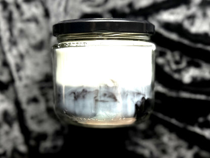The Black Parade My Chemical Romance candle, back view