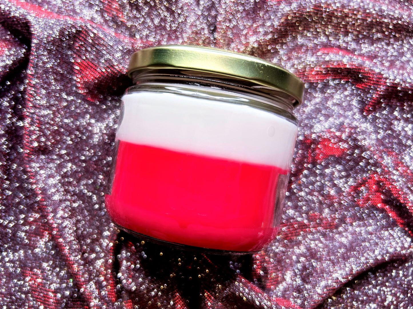 Candy Cane Kisses Christmas Candle