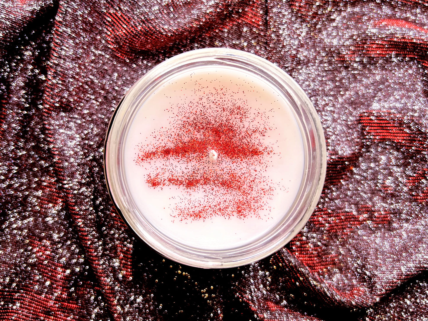 Candy Cane Kisses Christmas Candle