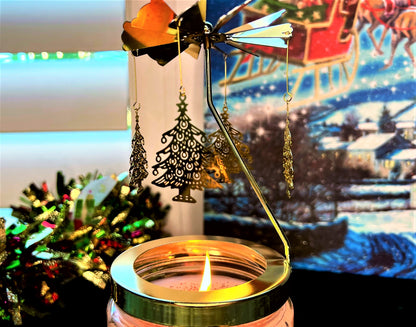 Christmas Tree Candle Carousel